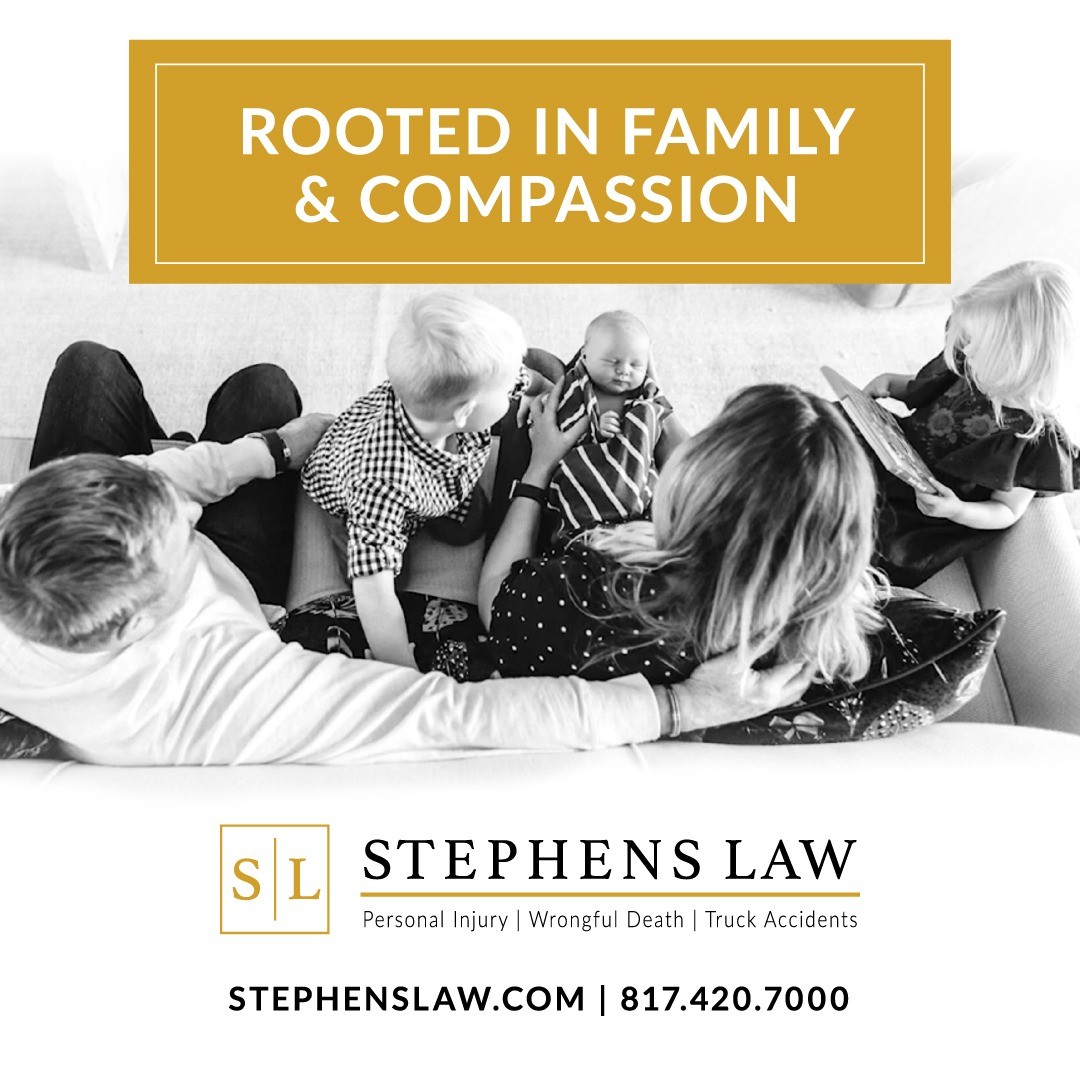 Creatività dell'annuncio Facebook di Stephens Law Firm, PLLC: Fort Worth Injury Attorney ⚖️