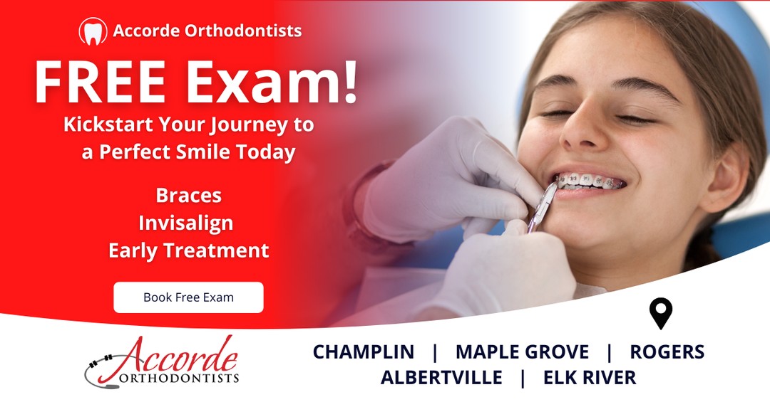 Accorde Orthodontists Facebook ad creative: 🌟🌟🌟🌟🌟 Rated