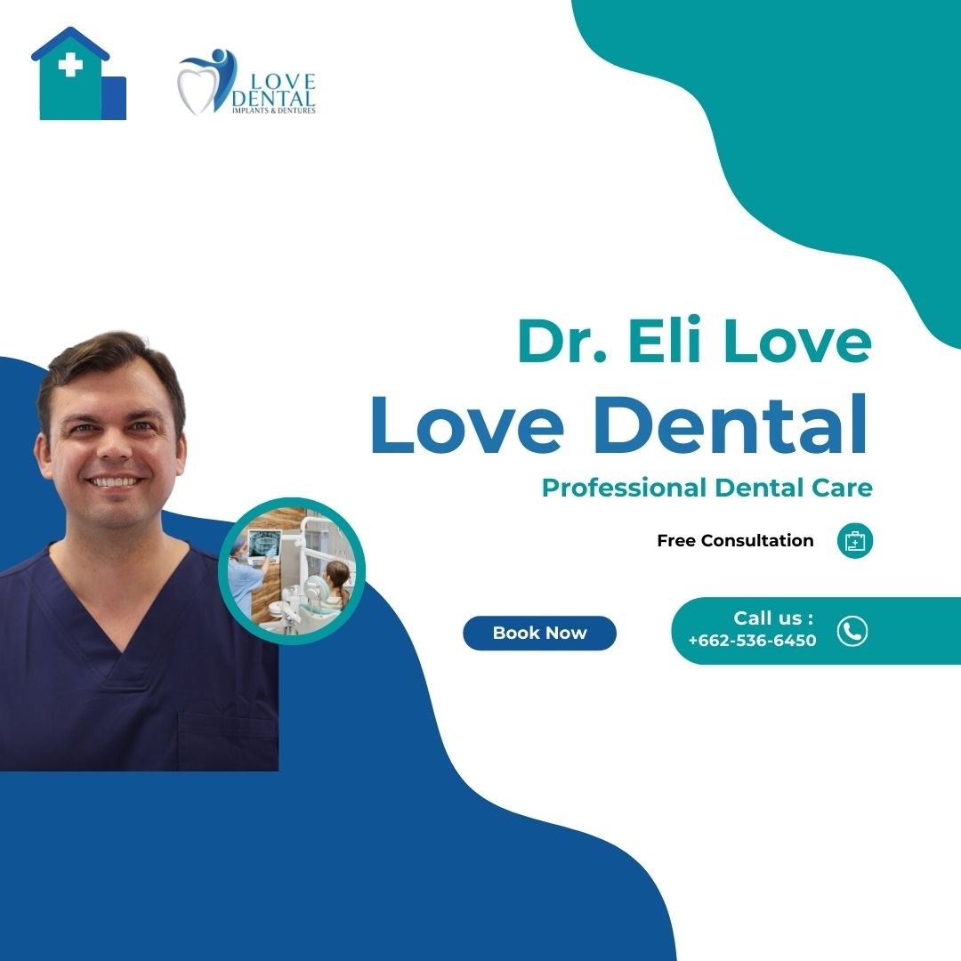 Love Dental Implants & Dentures Facebook ad creative: Free Consultation