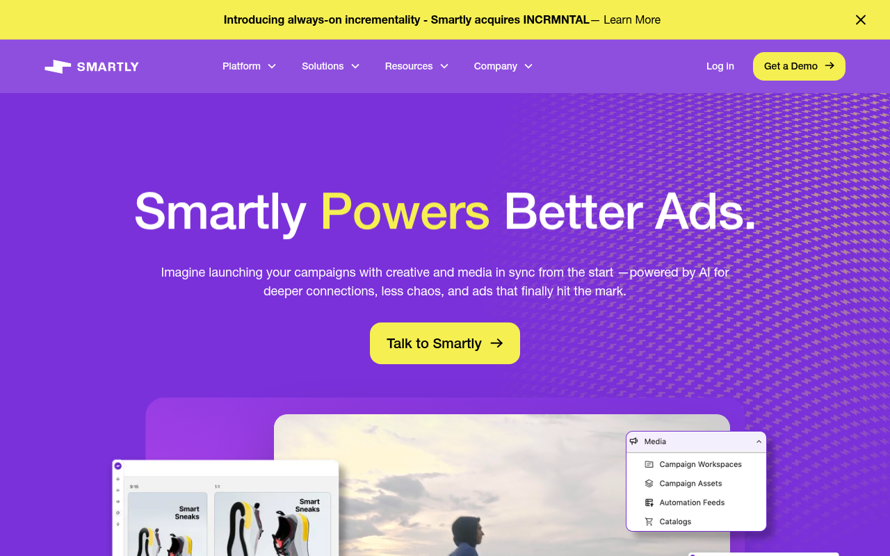 Smartly.io homepage