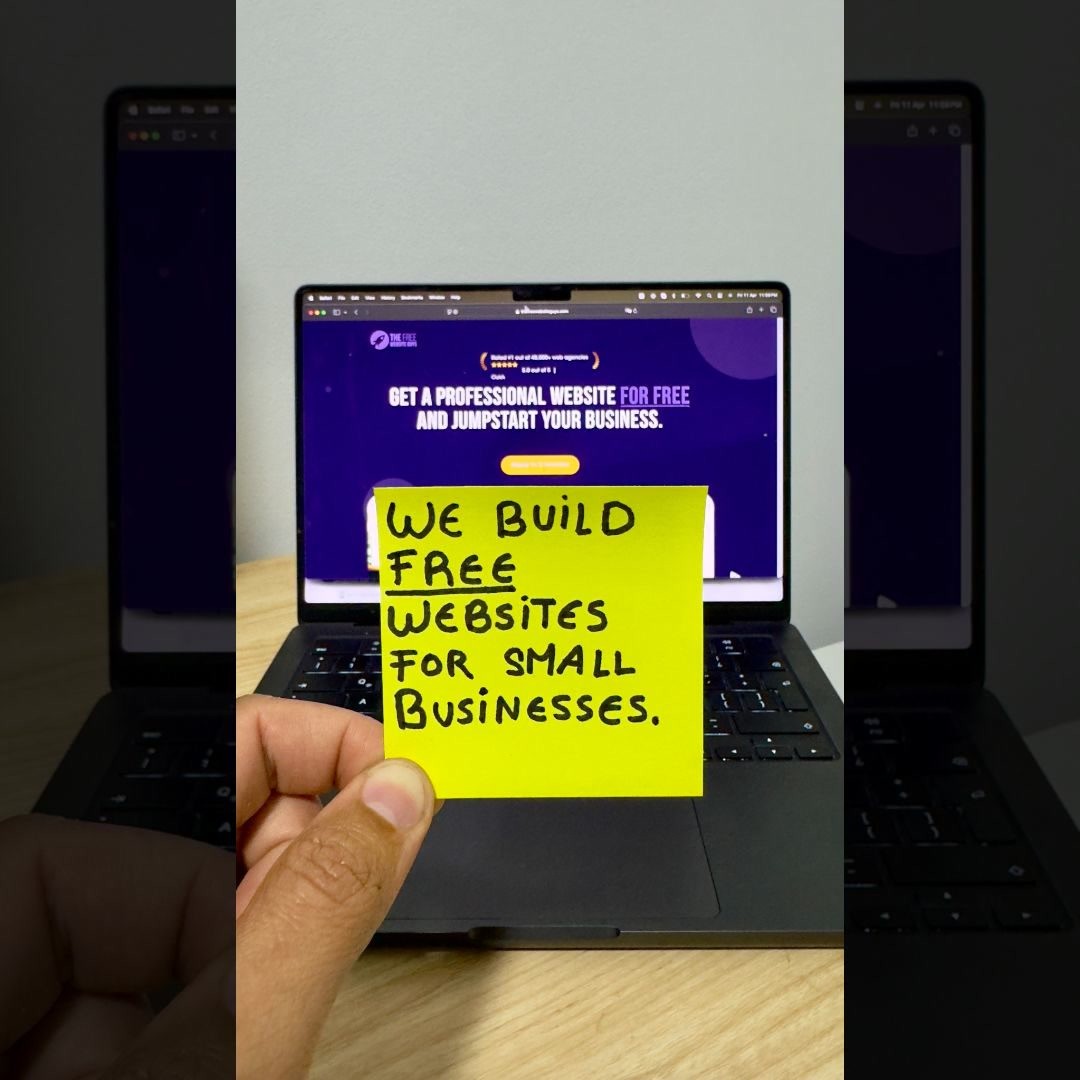 The Free Website Guys Facebook ad creative: We’ll Build Your Website for FREE, Seriously.