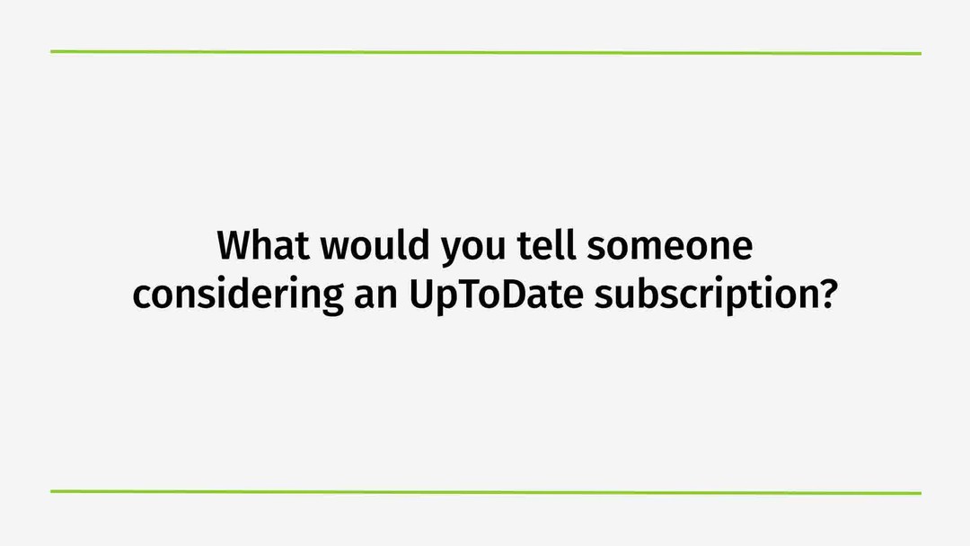 UpToDate Facebook video ad creative: Make more confident clinical decisions